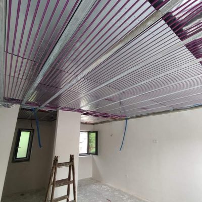 rendszerlemezes mennyezetfűtés