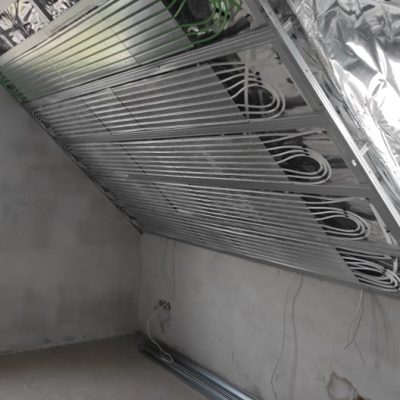 Mennyezethűtés tetőtérbe