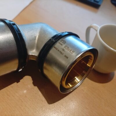 EasyTec 90°-os könyök idom 63x63 mm