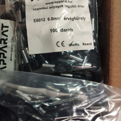 E6012 szigetelt érvéghüvely 6-mm2-x-12-mm (100 db)