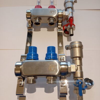 2 körös rozsdamentes átfolyásmérős osztógyűjtő LEGJOBB áron