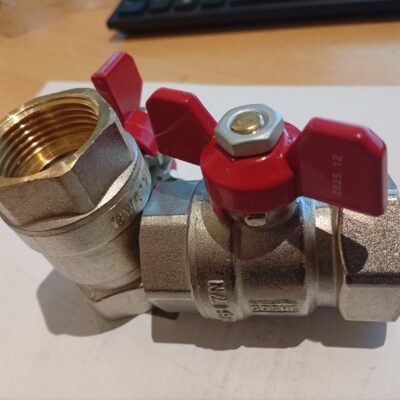 1 " BB fix golyóscsap piros