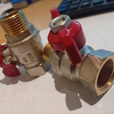 1/2 " KB fix golyóscsap piros