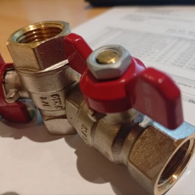 1/2" BB fix golyóscsap piros